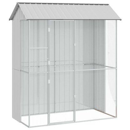 Gabbia per uccelli Grigio 215 x 110 x 247 cm Acciaio zincato | homemem39