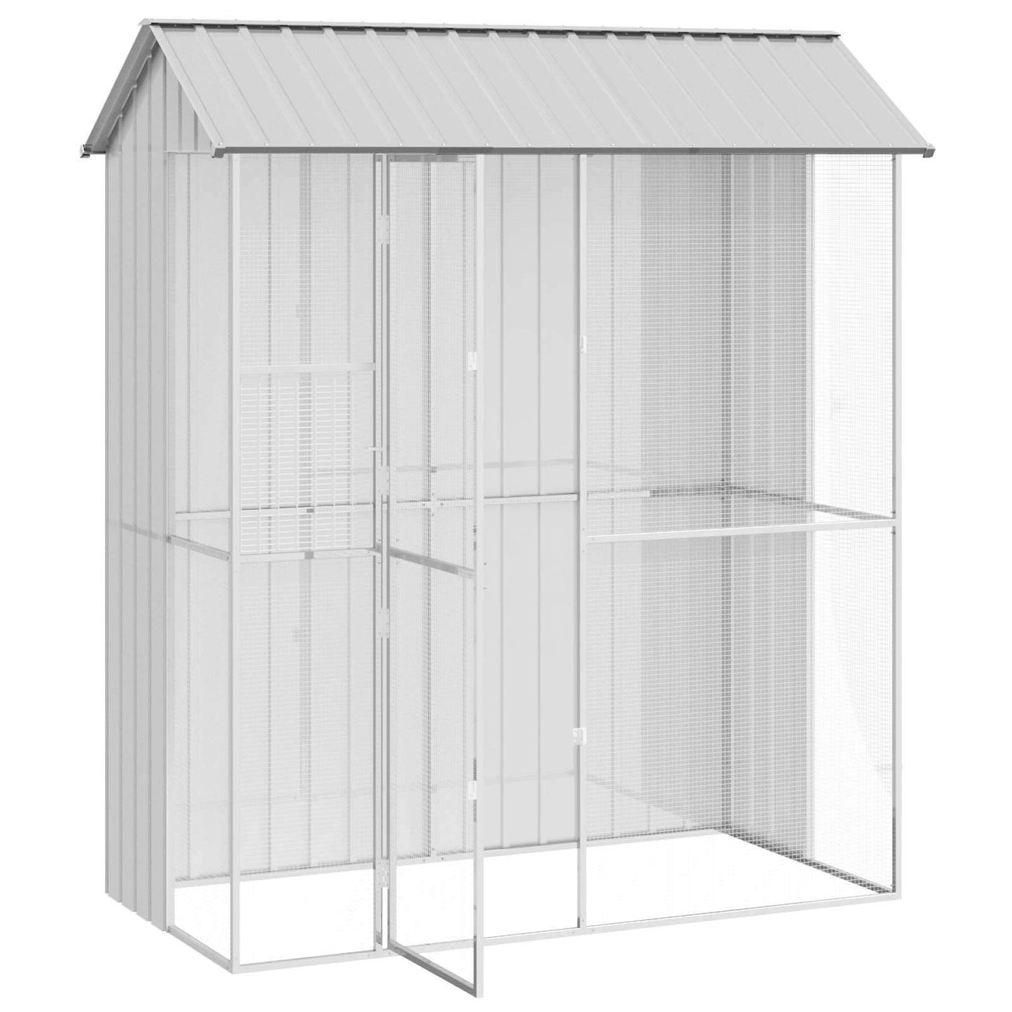 Gabbia per uccelli Grigio 215 x 110 x 247 cm Acciaio zincato | homemem39