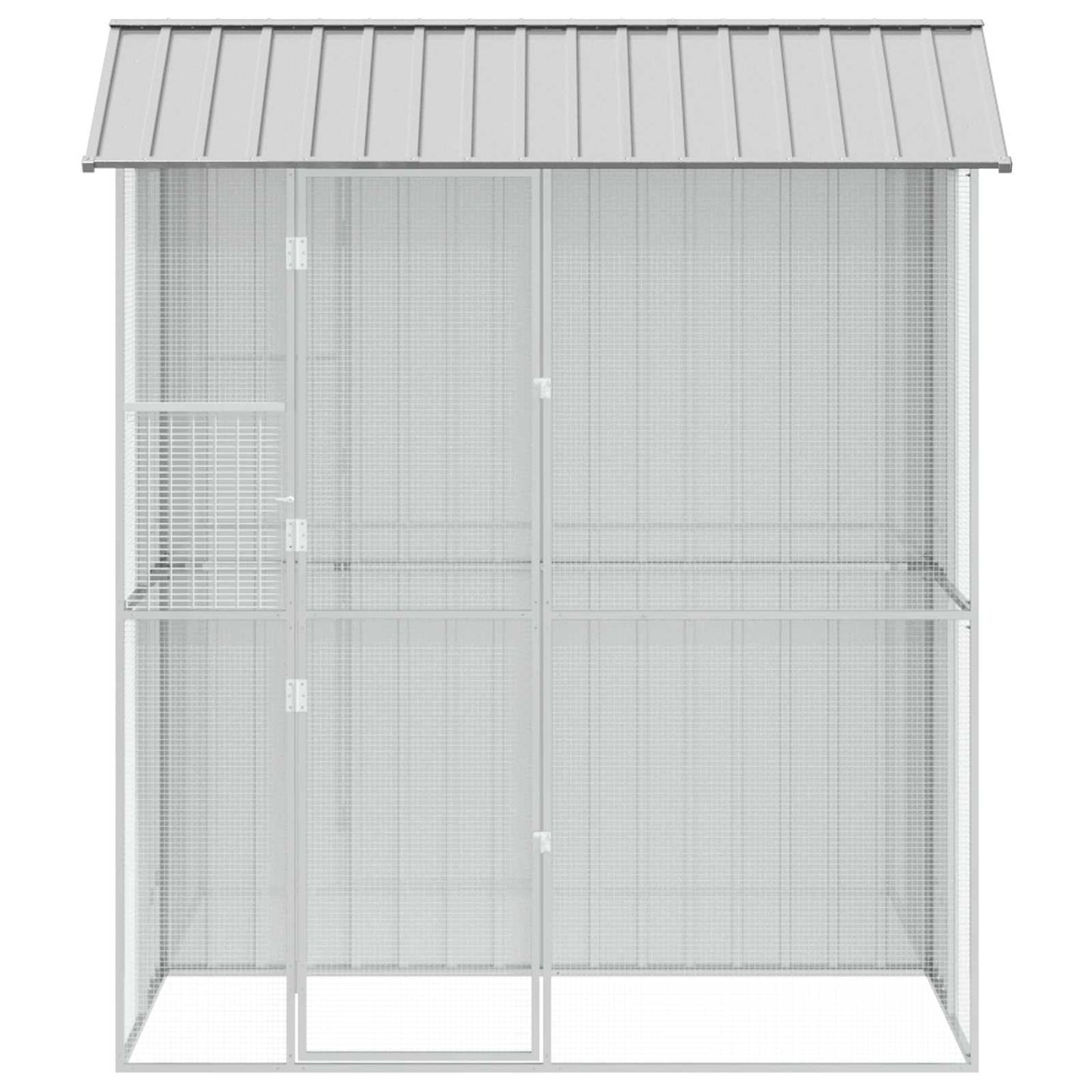 Gabbia per uccelli Grigio 215 x 110 x 247 cm Acciaio zincato | homemem39