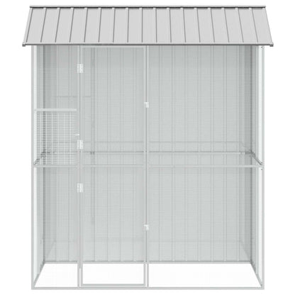 Gabbia per uccelli Grigio 215 x 110 x 247 cm Acciaio zincato | homemem39