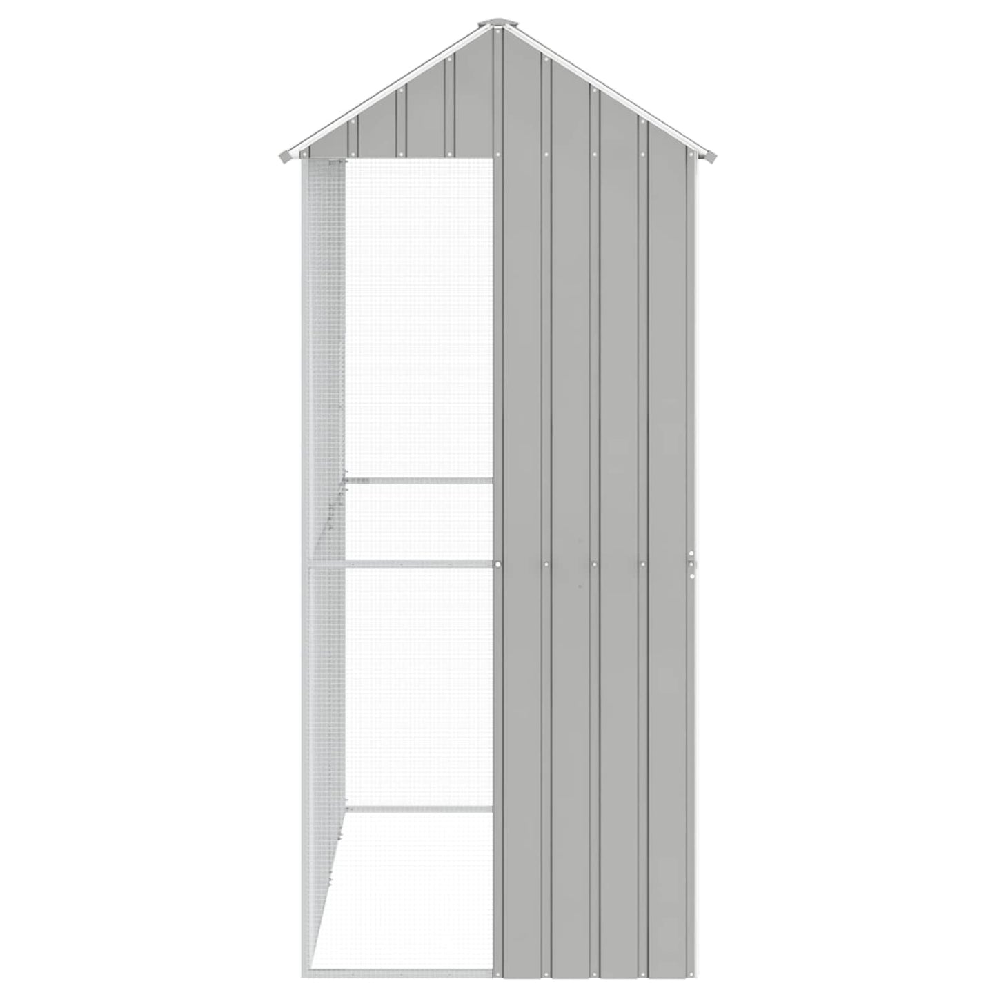Gabbia per uccelli Grigio 215 x 110 x 247 cm Acciaio zincato | homemem39