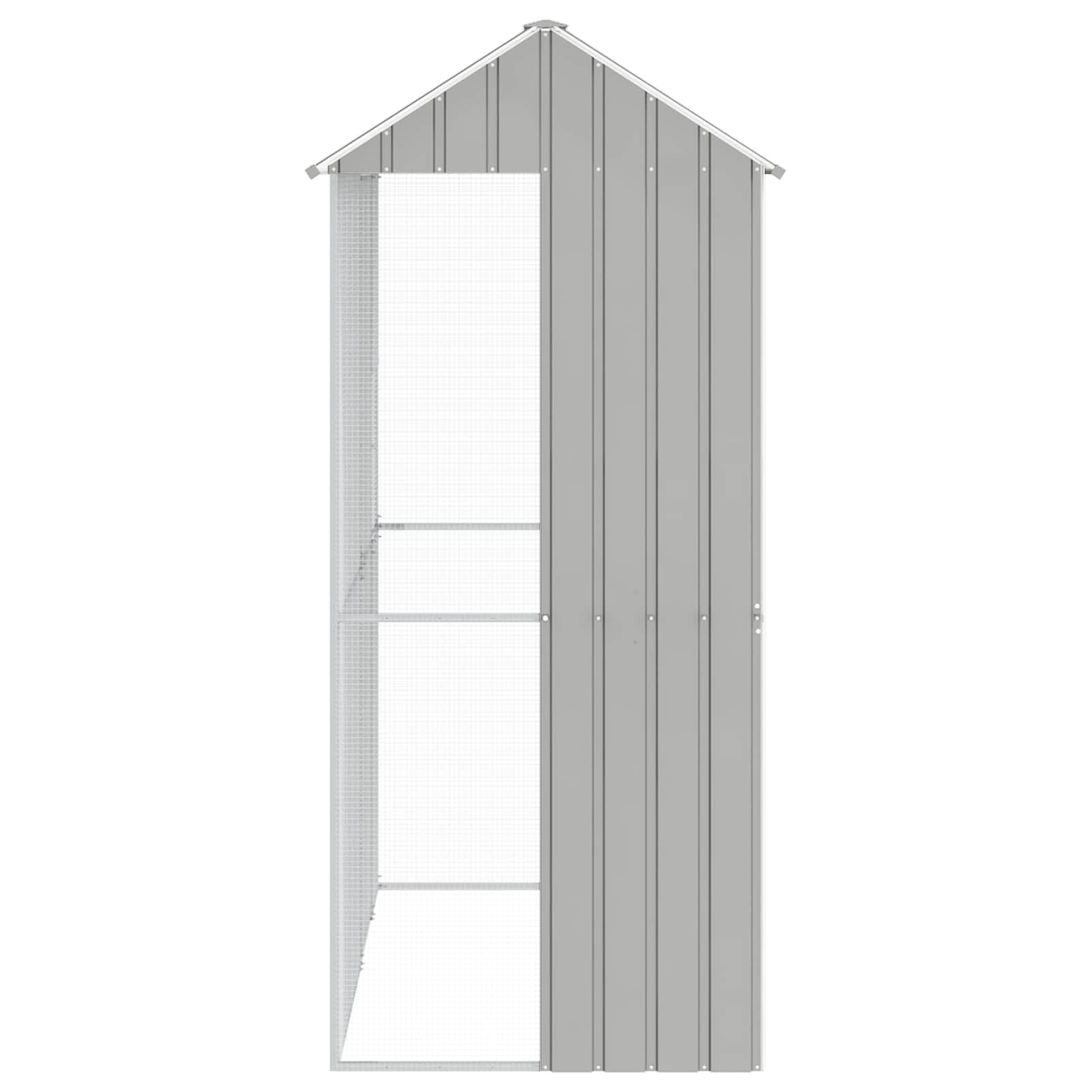 Gabbia per uccelli Grigio 215 x 110 x 247 cm Acciaio zincato | homemem39