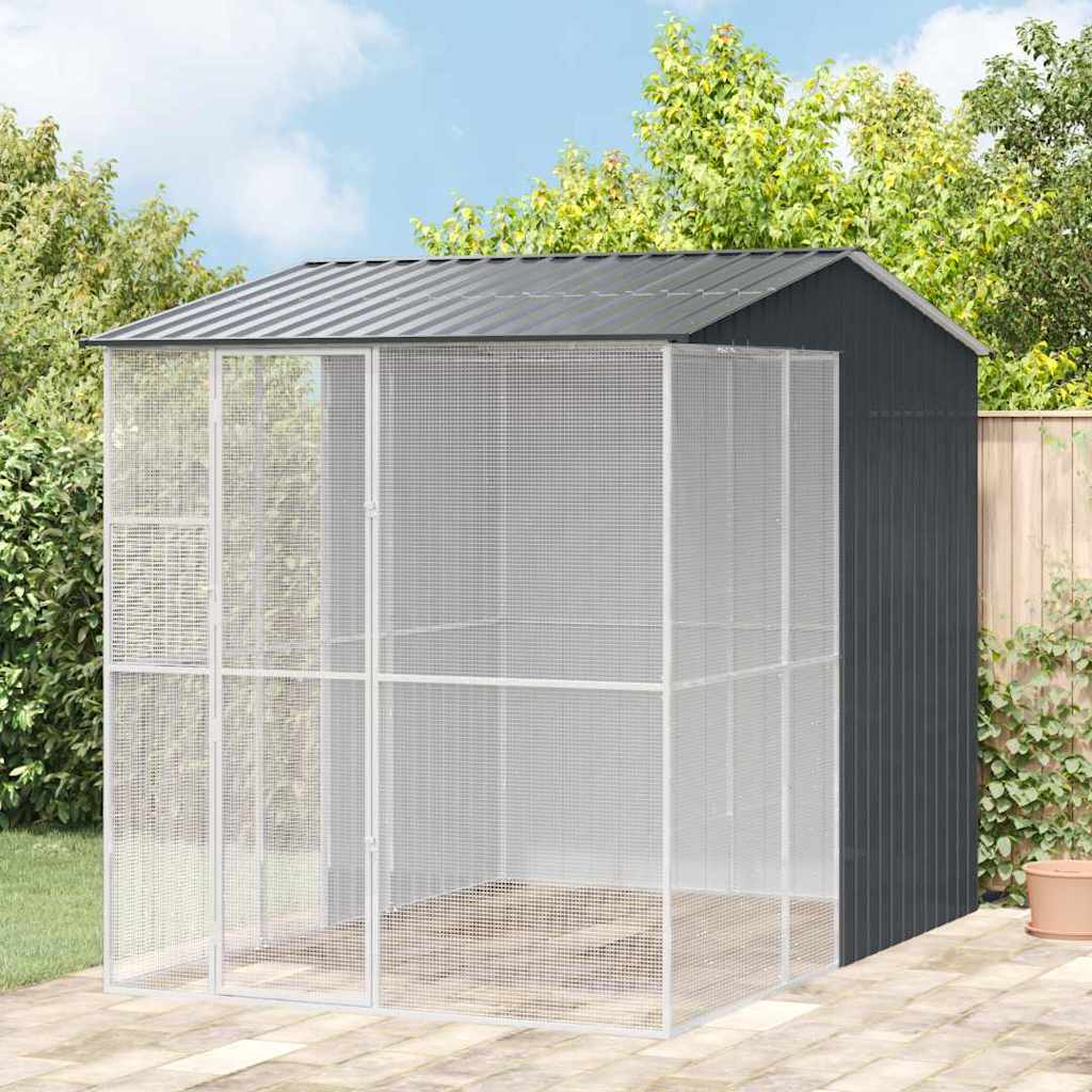 Gabbia per uccelli Antracite 215 x 310 x 247 cm Acciaio zincato | homemem39