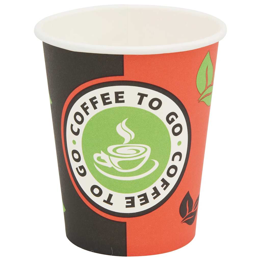 Tazze da Caffè in Carta con Coperchi 1000 pz 8oz 240 ml | homemem39