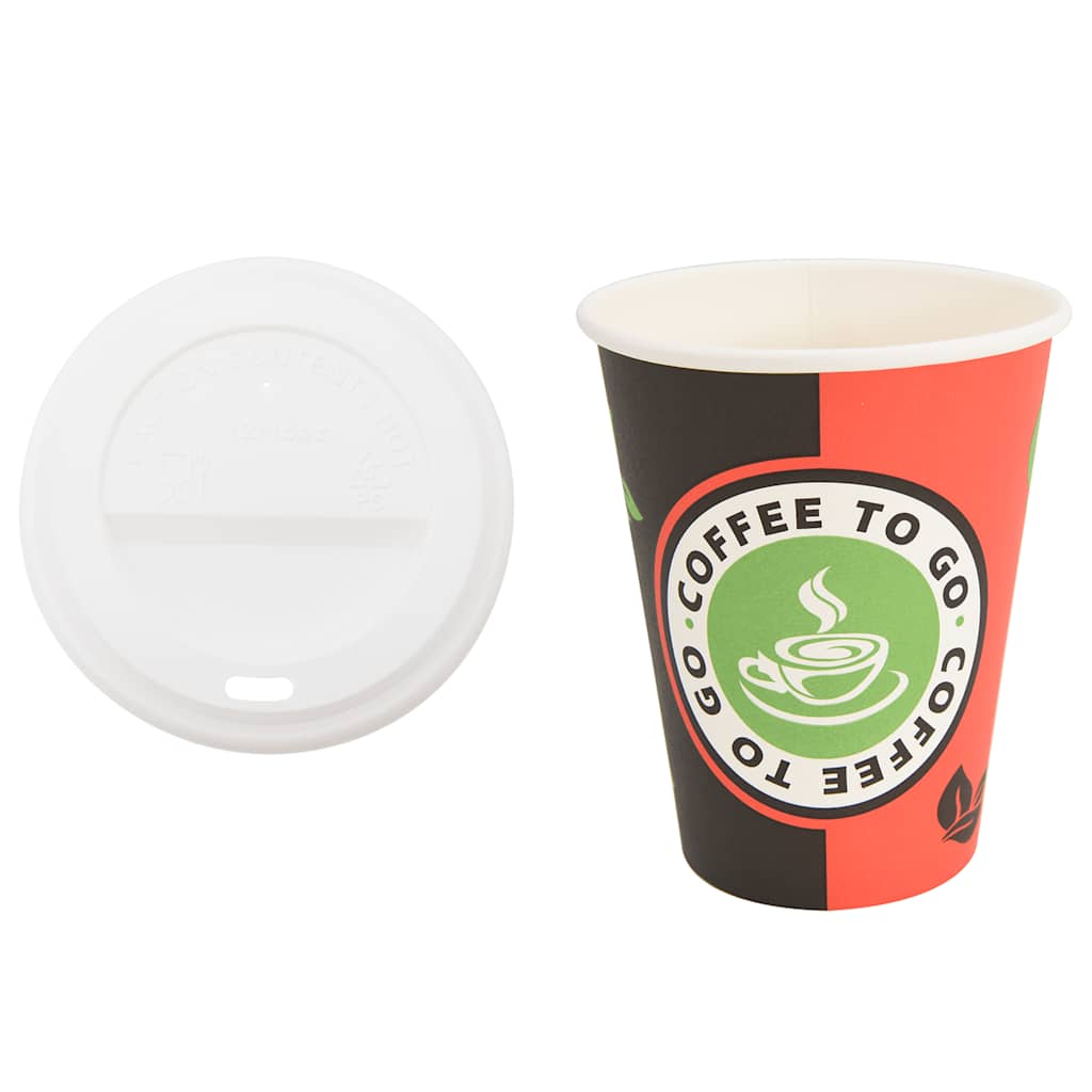 Tazze da Caffè in Carta con Coperchi 1000 pz 4oz 100 ml | homemem39