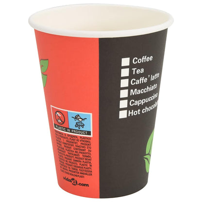 Tazze da Caffè in Carta con Coperchi 1000 pz 4oz 100 ml | homemem39
