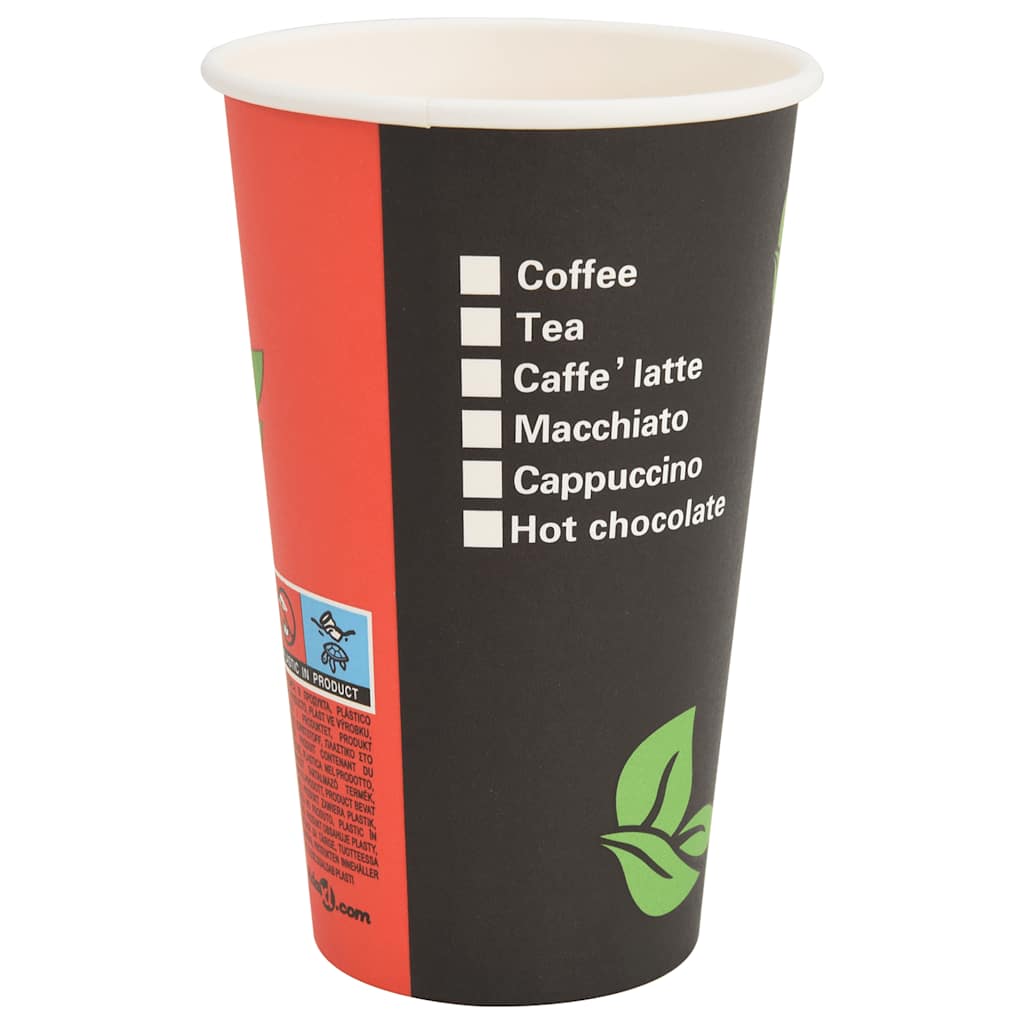 Tazze da Caffè in Carta con Coperchi 1000 pz 16oz 400 ml | homemem39