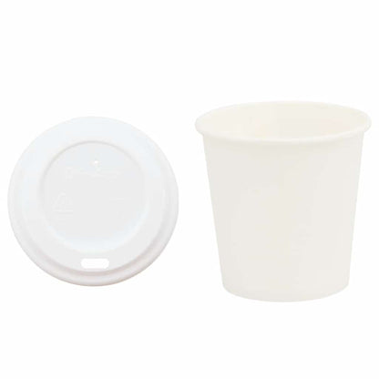 Tazze da Caffè in Carta con Coperchi 1000 pz 4oz 100 ml | homemem39