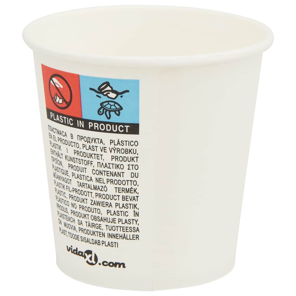 Tazze da Caffè in Carta con Coperchi 1000 pz 4oz 100 ml | homemem39