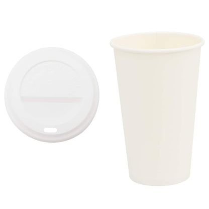 Tazze da Caffè in Carta con Coperchi 1000 pz 16oz 400 ml | homemem39
