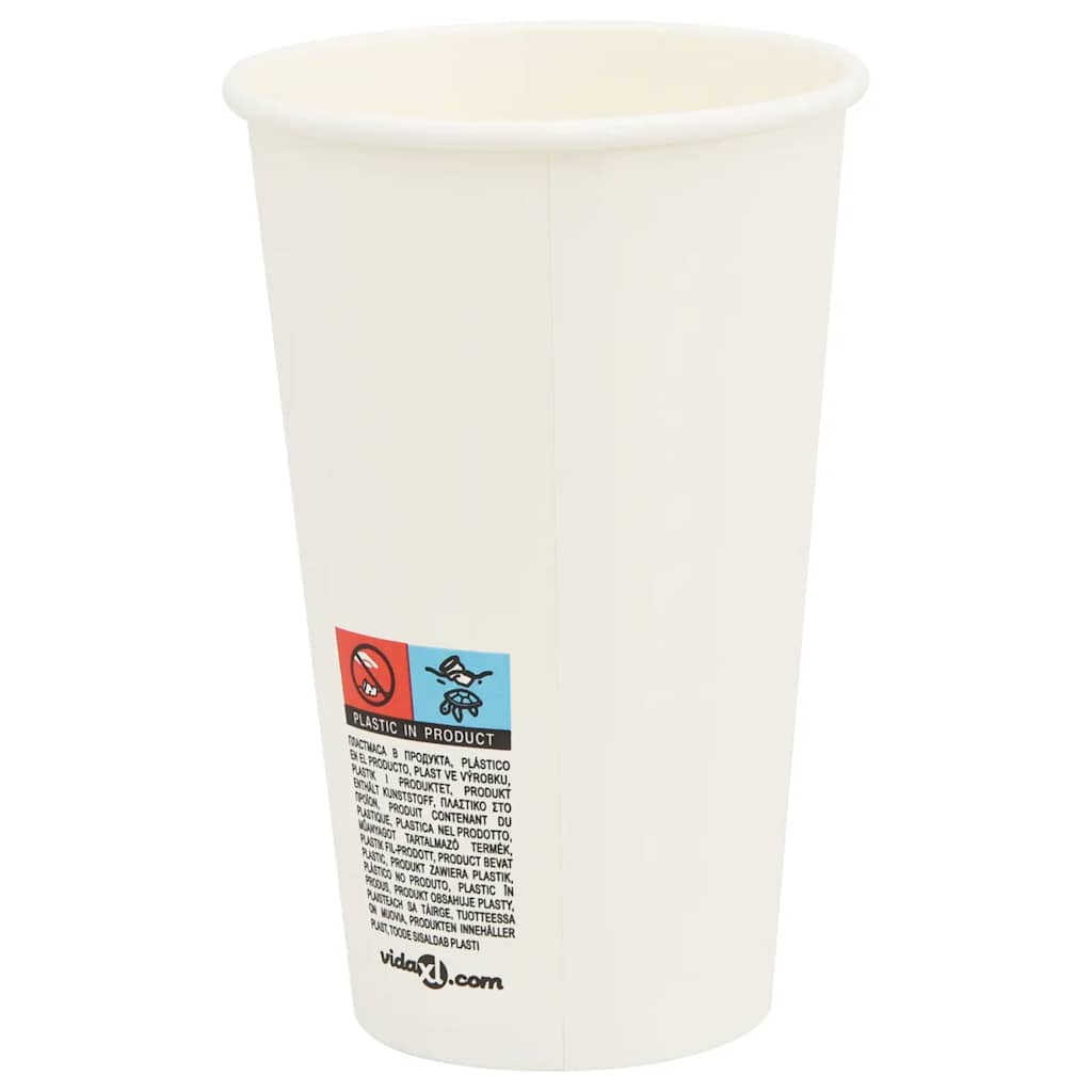 Tazze da Caffè in Carta con Coperchi 1000 pz 16oz 400 ml | homemem39