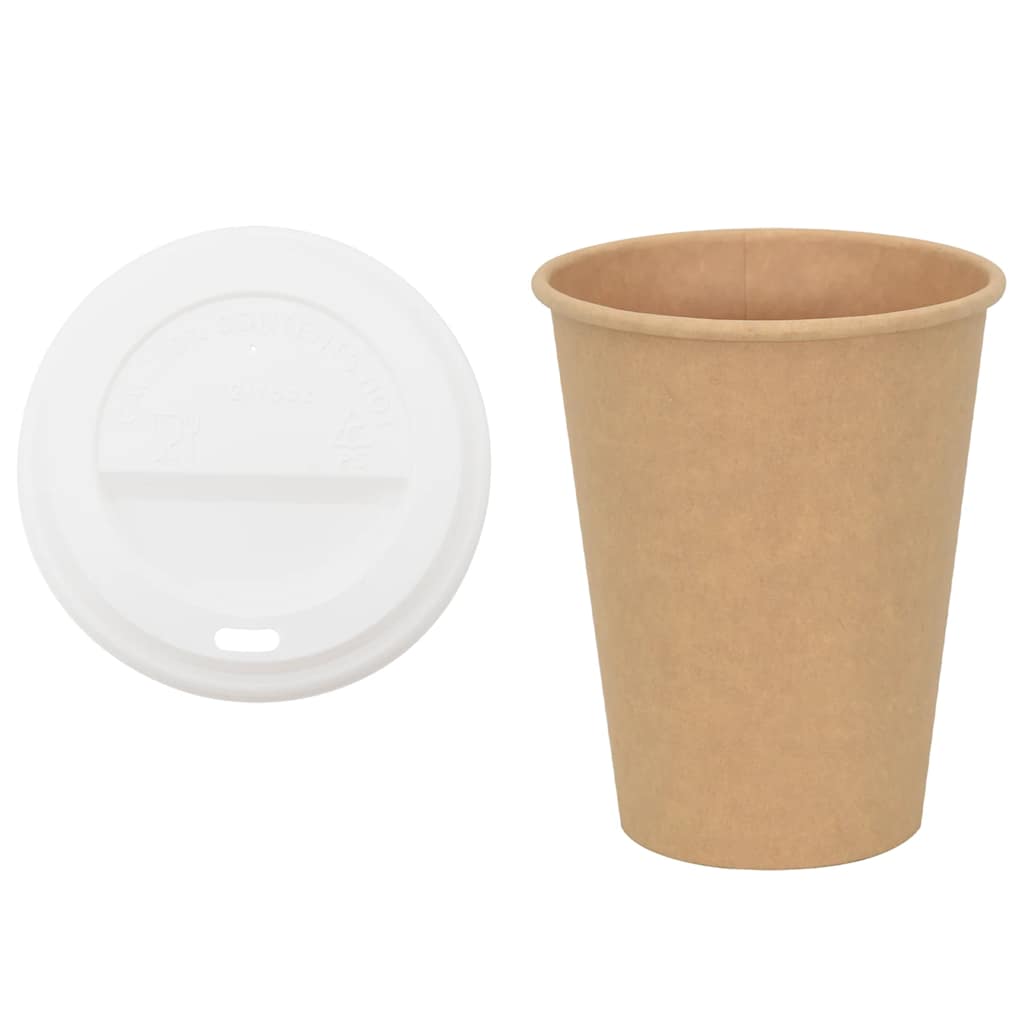 Tazze da Caffè in Carta con Coperchi 1000 pz 12oz 300 ml | homemem39