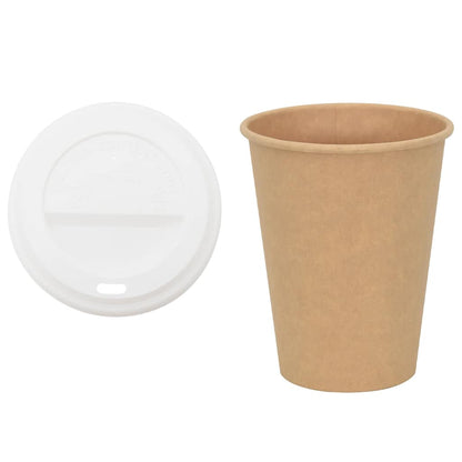 Tazze da Caffè in Carta con Coperchi 1000 pz 12oz 300 ml | homemem39