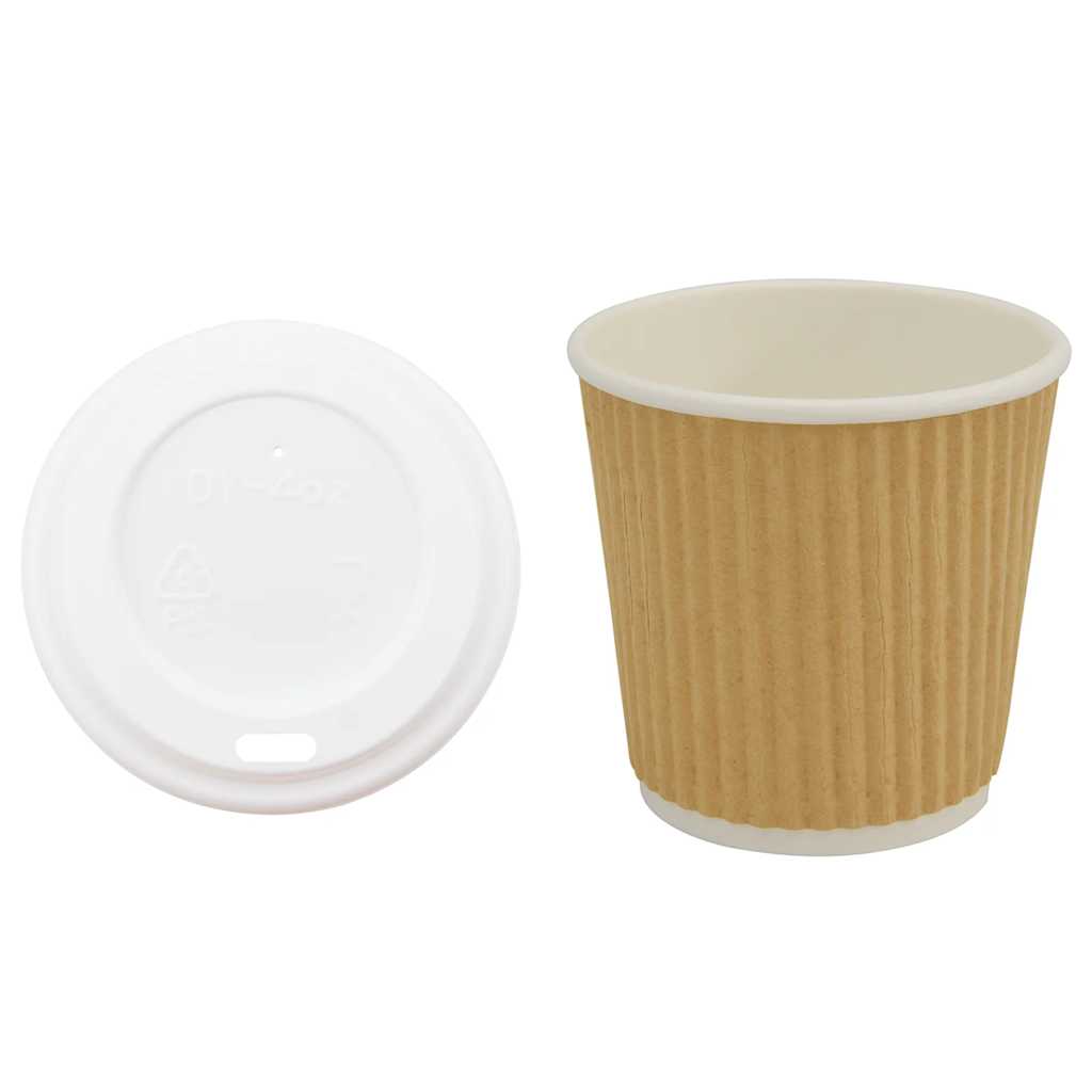 Tazze da Caffè in Carta con Coperchi 1000 pz 4oz 100 ml | homemem39
