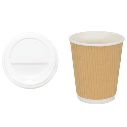 Tazze da Caffè in Carta con Coperchi 1000 pz 8oz 200 ml | homemem39