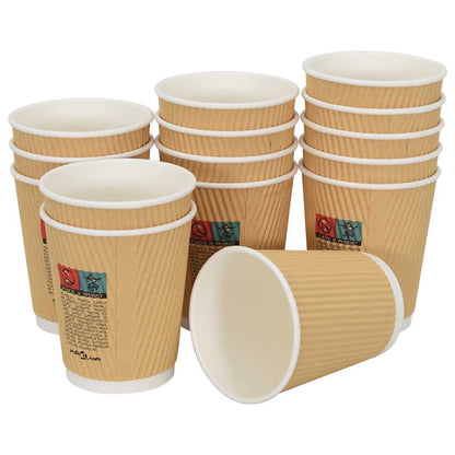 Tazze da Caffè in Carta con Coperchi 1000 pz 8oz 200 ml | homemem39