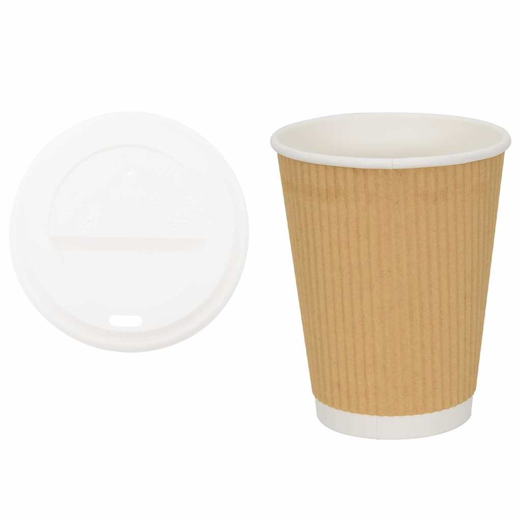 Tazze da Caffè in Carta con Coperchi 1000 pz 12oz 300 ml | homemem39