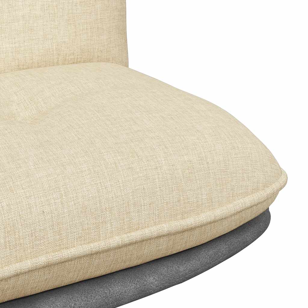 Sedia da Ufficio Girevole Crema in Tessuto