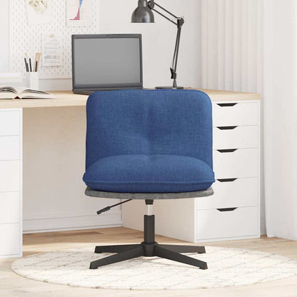 Sedia da Ufficio Girevole Blu in Tessuto