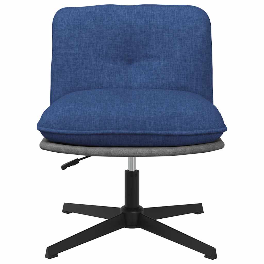 Sedia da Ufficio Girevole Blu in Tessuto