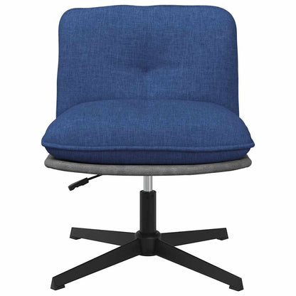 Sedia da Ufficio Girevole Blu in Tessuto