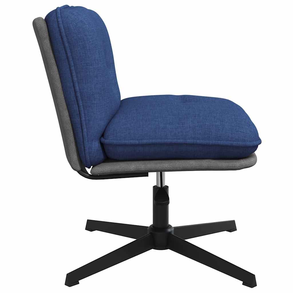 Sedia da Ufficio Girevole Blu in Tessuto