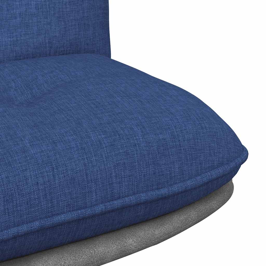 Sedia da Ufficio Girevole Blu in Tessuto