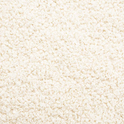 Sedia da Ufficio Girevole in Tessuto Riccio Crema Effetto Lana - homemem39