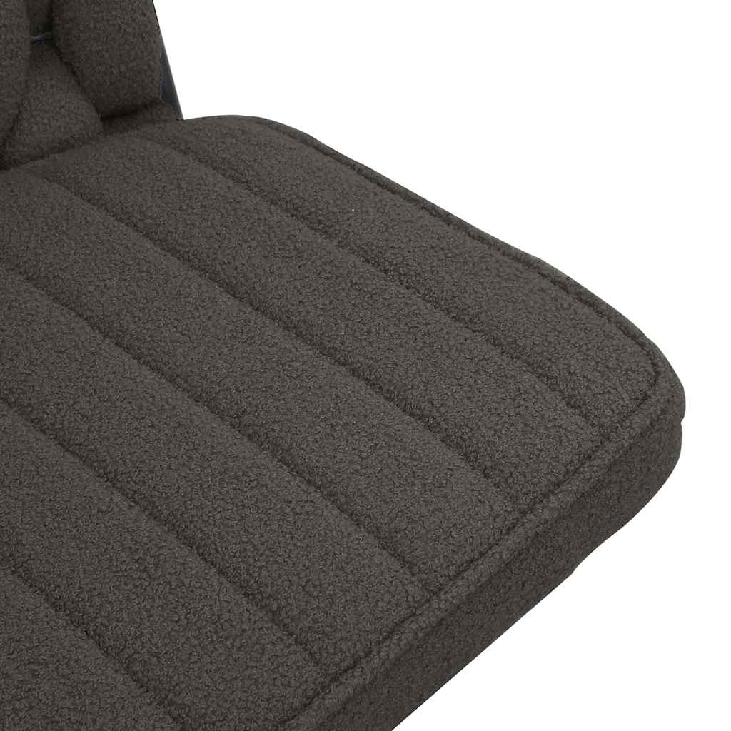 Sedia da Ufficio Girevole Riccio Grigio Scuro Effetto Lana - homemem39