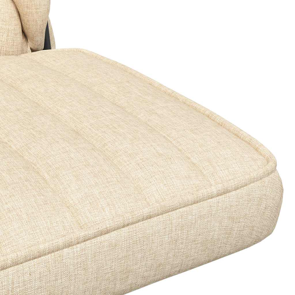 Sedia da Ufficio Girevole Crema in Tessuto - homemem39