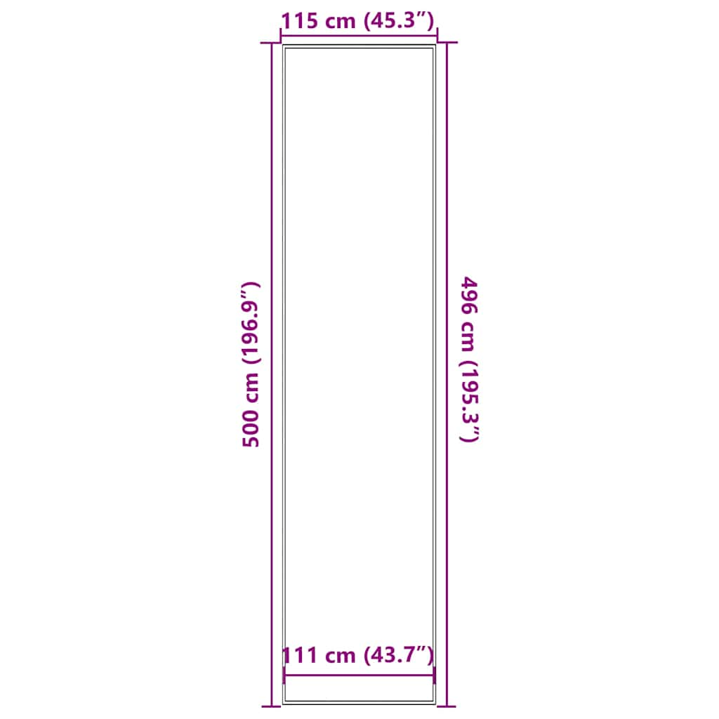 Zerbino Antracite 115x500 cm