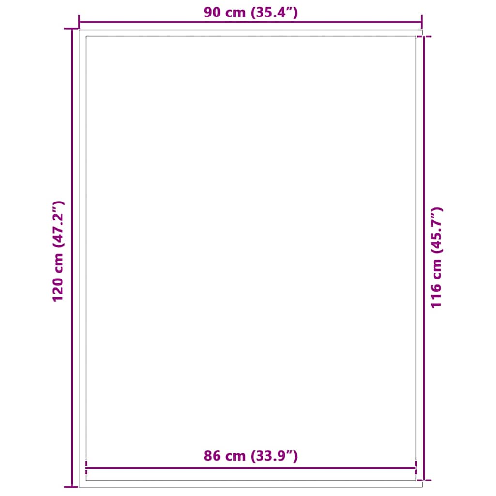 Zerbino Blu 90x120 cm