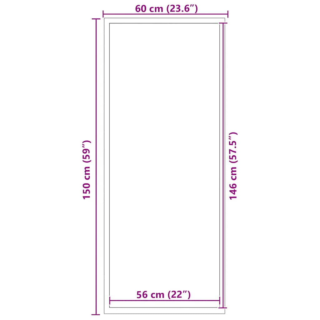 Zerbino Marrone 60x150 cm