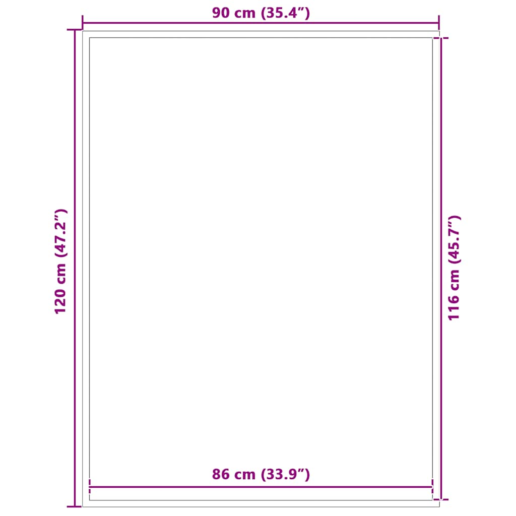 Zerbino Marrone 90x120 cm