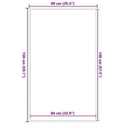 Zerbino Marrone 90x150 cm