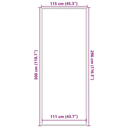 Zerbino Marrone 115x300 cm