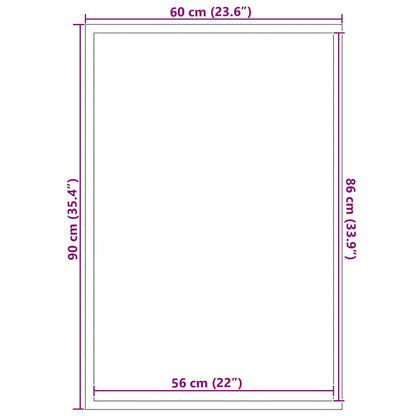 Tappetino Nero 60 x 90 cm Polipropilene | homemem39