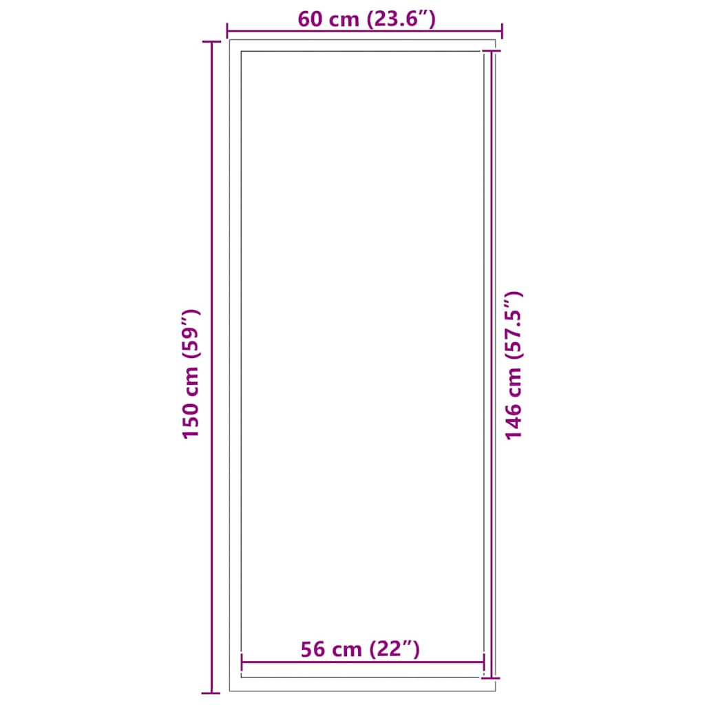 Tappetino Nero 60 x 150 cm Polipropilene | homemem39