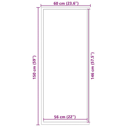 Tappetino Nero 60 x 150 cm Polipropilene | homemem39