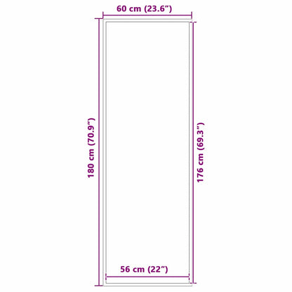 Tappetino Nero 60 x 180 cm Polipropilene | homemem39