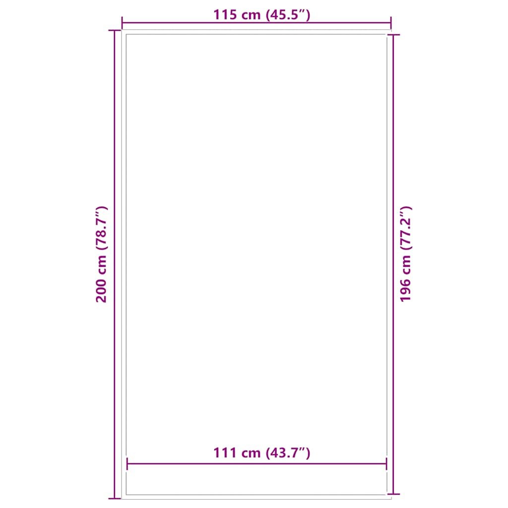 Zerbino a Strisce Nere e Grigie 115x200 cm