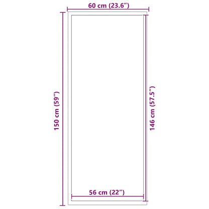 Zerbino Antracite 60x150 cm