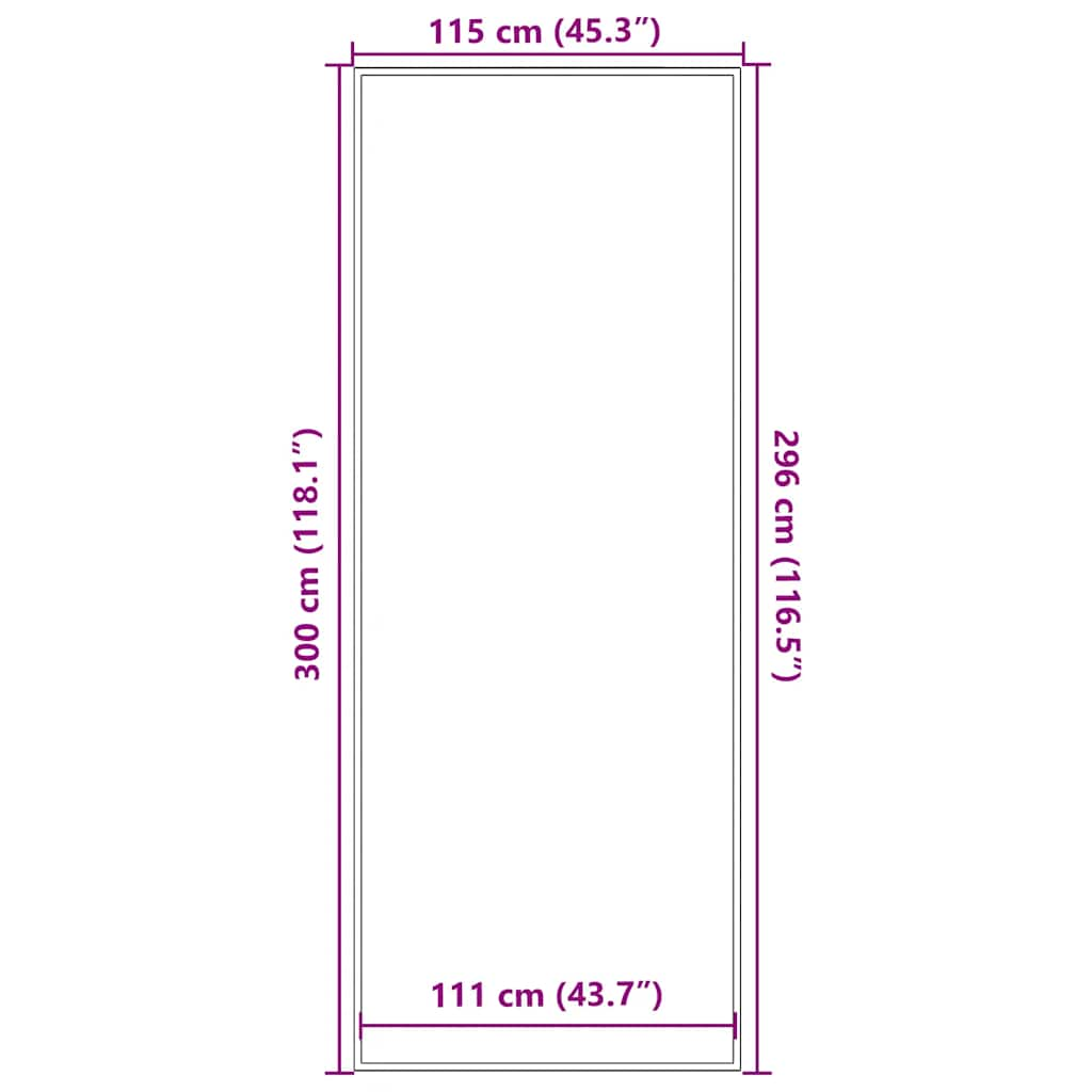 Zerbino Grigio 115x300 cm