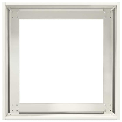 Fioriera Bianca 40x40x40 cm in Acciaio Laminato a Freddo