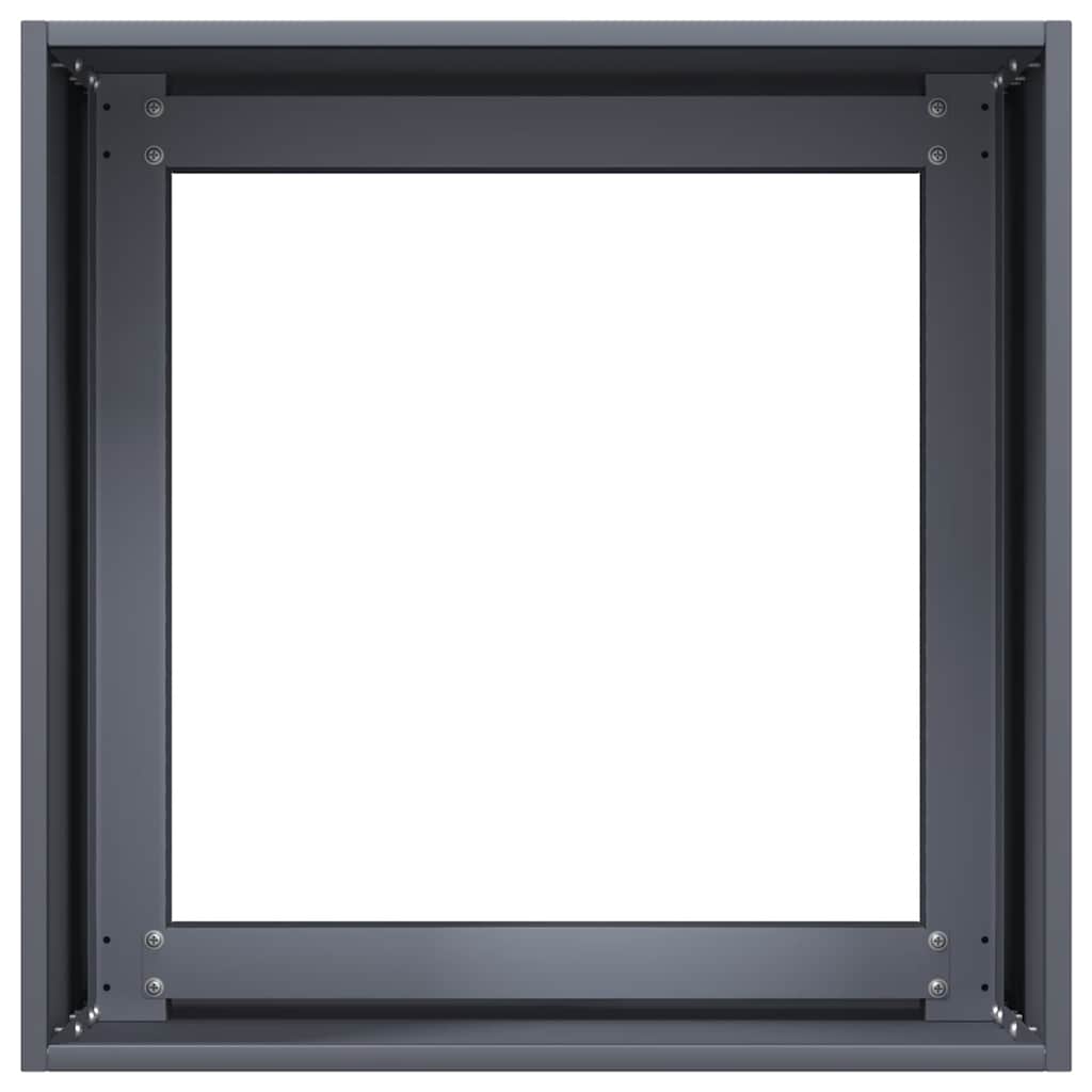 Fioriera Antracite 40x40x40 cm in Acciaio Laminato a Freddo