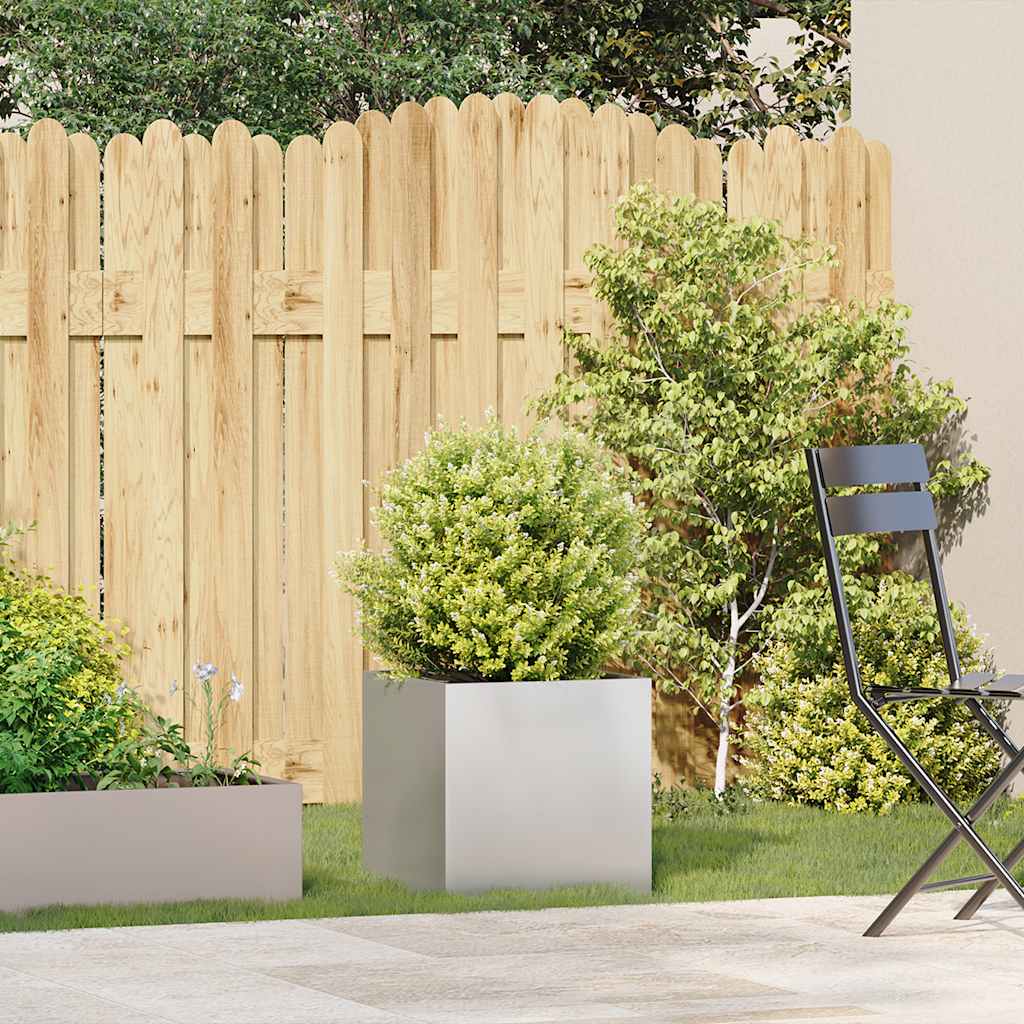 Fioriera 40x40x40 cm in Acciaio Inox | homemem39