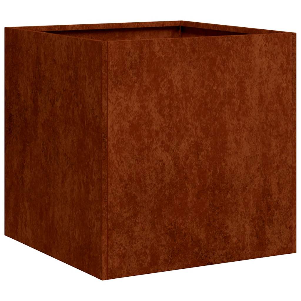 Fioriera Arrugginita 40x40x40 cm in Acciaio Corten