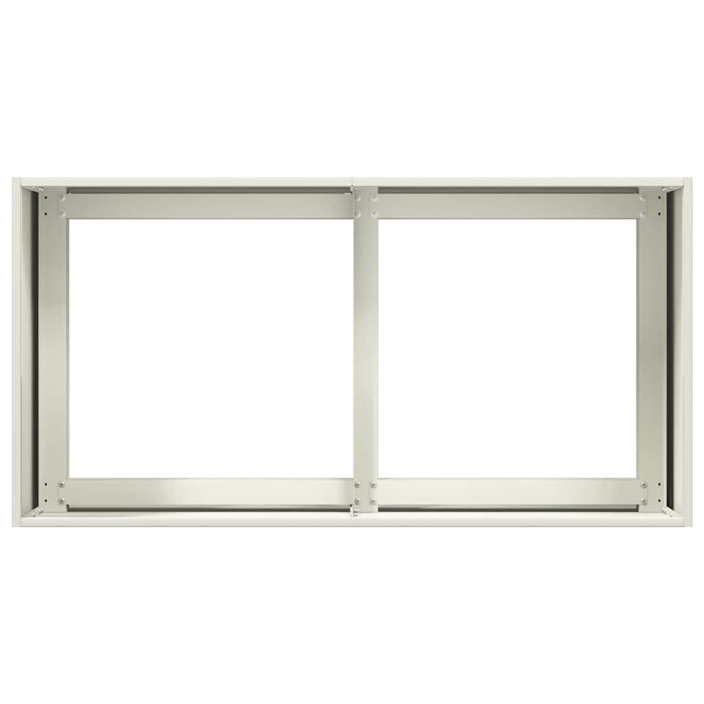 Fioriera Bianca 80x40x40 cm in Acciaio Laminato a Freddo
