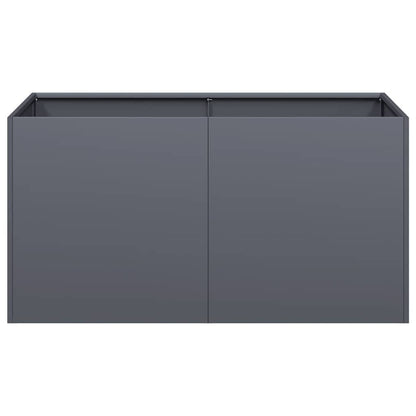 Fioriera Antracite 80x40x40 cm in Acciaio Laminato a Freddo