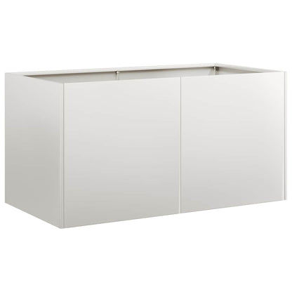 Fioriera 80x40x40 cm in Acciaio Inox